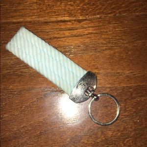 Lauren James seersucker Key Fob